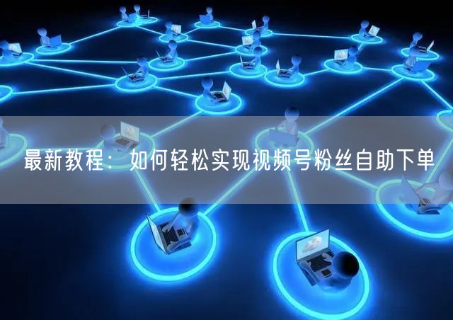 最新教程：如何轻松实现视频号粉丝自助下单