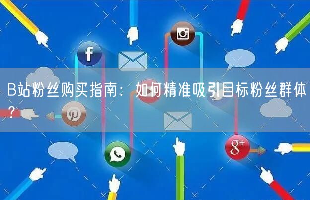 B站粉丝购买指南：如何精准吸引目标粉丝群