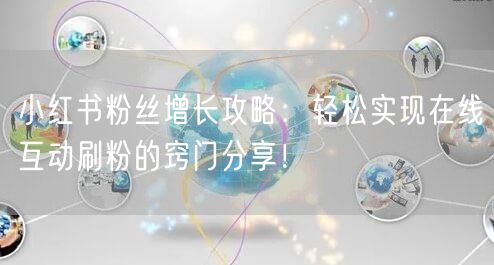 小红书粉丝增长攻略：轻松实现在线互动刷粉