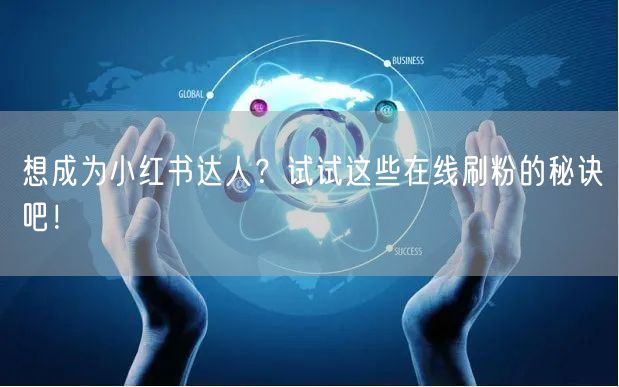 想成为小红书达人？试试这些在线刷粉的秘诀