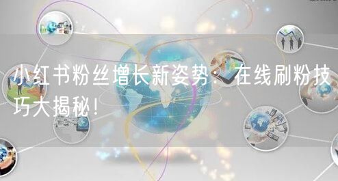 小红书粉丝增长新姿势：在线刷粉技巧大揭秘