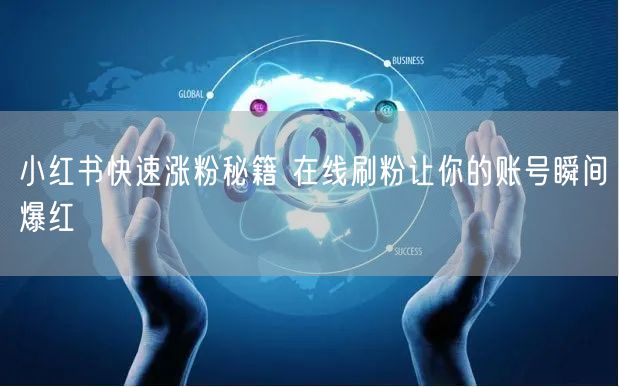 小红书快速涨粉秘籍 在线刷粉让你的账号瞬