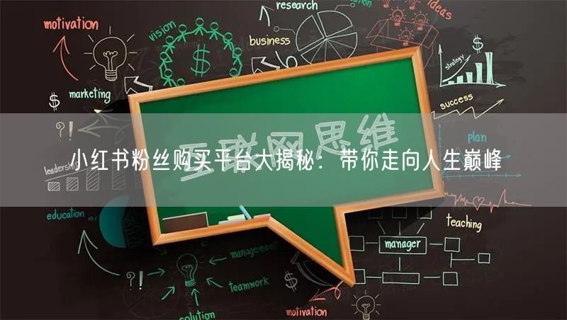 小红书粉丝购买平台大揭秘：带你走向人生巅