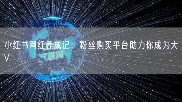 小红书网红养成记：粉丝购买平台助力你成为