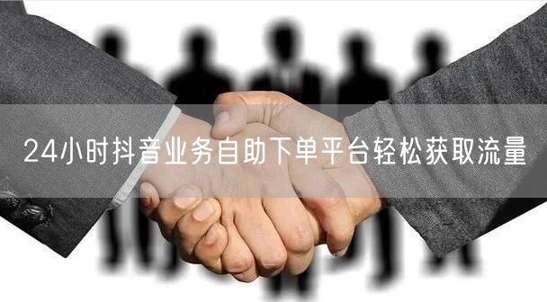 24小时抖音业务自助下单平台轻松获取流量